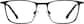 Front view of Rectangle Glasses 3243721 in Black thumbnail