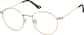 Angle view of Round Glasses 3243914 in Gold thumbnail