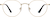 Front view of Round Glasses 3243914 in Gold thumbnail