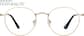 Front view of Round Glasses 3243914 in Gold thumbnail