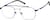Angle view of Aviator Glasses 3244016 in Blue thumbnail