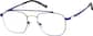 Angle view of Aviator Glasses 3244016 in Blue thumbnail