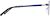 Side view of Aviator Glasses 3244016 in Blue thumbnail