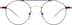 Round Glasses 3244118 in Red