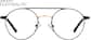 Front view of Round Glasses 3244121 in Black thumbnail