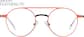 Front view of Round Glasses 3244142 in Orange thumbnail