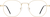 Front view of Square Glasses 3244414 in Gold thumbnail