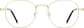 Front view of Square Glasses 3244414 in Gold thumbnail