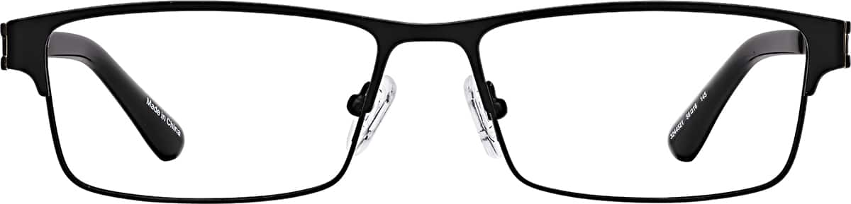 Front view of Rectangle Glasses 3244521 in Black