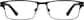 Front view of Rectangle Glasses 3244521 in Black thumbnail