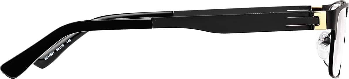 Side view of Rectangle Glasses 3244521 in Black