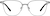 Front view of Square Glasses 3244611 in Silver thumbnail