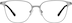 Square Glasses 3244611 in Silver
