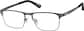 Angle view of Rectangle Glasses 3244712 in Gray thumbnail