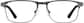 Front view of Rectangle Glasses 3244712 in Gray thumbnail