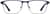Front view of Rectangle Glasses 3244716 in Blue thumbnail