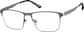 Angle view of Rectangle Glasses 3244812 in Gray thumbnail