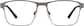 Front view of Rectangle Glasses 3244812 in Gray thumbnail
