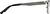 Side view of Rectangle Glasses 3244812 in Gray thumbnail