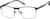 Angle view of Rectangle Glasses 3244816 in Blue thumbnail