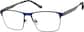 Angle view of Rectangle Glasses 3244816 in Blue thumbnail