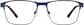 Front view of Rectangle Glasses 3244816 in Blue thumbnail