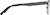 Side view of Rectangle Glasses 3244816 in Blue thumbnail