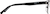 Side view of Rectangle Glasses 3244821 in Black thumbnail