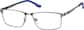 Angle view of Rectangle Glasses 3244912 in Gray thumbnail