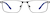 Front view of Rectangle Glasses 3244912 in Gray thumbnail