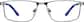 Front view of Rectangle Glasses 3244912 in Gray thumbnail