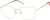 Angle view of Cat-Eye Glasses 3245014 in Gold thumbnail