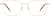 Front view of Cat-Eye Glasses 3245014 in Gold thumbnail