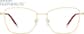 Front view of Cat-Eye Glasses 3245014 in Gold thumbnail
