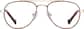Front view of Aviator Glasses 3245118 in Red thumbnail