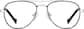 Front view of Aviator Glasses 3245121 in Black thumbnail