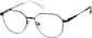 Angle view of Geometric Glasses 3245230 in Black thumbnail