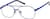Angle view of Aviator Glasses 3245316 in Blue thumbnail