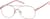Angle view of Aviator Glasses 3245319 in Rose Gold thumbnail