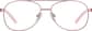 Front view of Aviator Glasses 3245319 in Rose Gold thumbnail