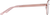 Side view of Aviator Glasses 3245319 in Rose Gold thumbnail
