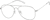Angle view of Aviator Glasses 3245411 in Silver thumbnail