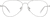 Front view of Aviator Glasses 3245411 in Silver thumbnail