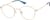 Angle view of Round Glasses 3245514 in Gold thumbnail