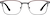 Front view of Rectangle Glasses 3245612 in Gray thumbnail