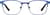 Front view of Rectangle Glasses 3245616 in Blue thumbnail