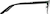Side view of Rectangle Glasses 3245621 in Black thumbnail