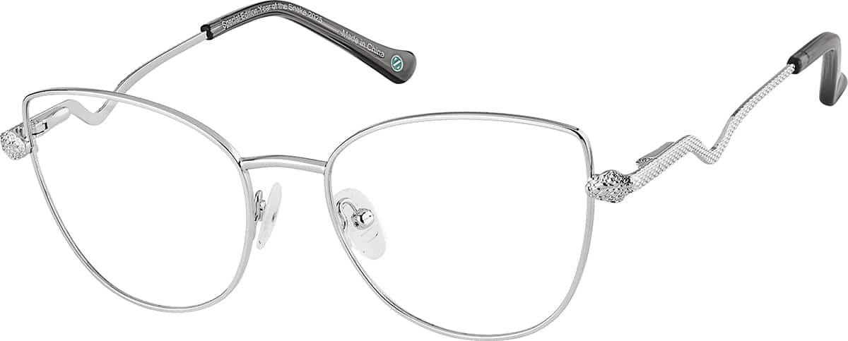 Angle view of Square Glasses 3245911 in Silver