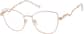 Angle view of Serpent Sage Glasses 3245919 in Rose Gold thumbnail