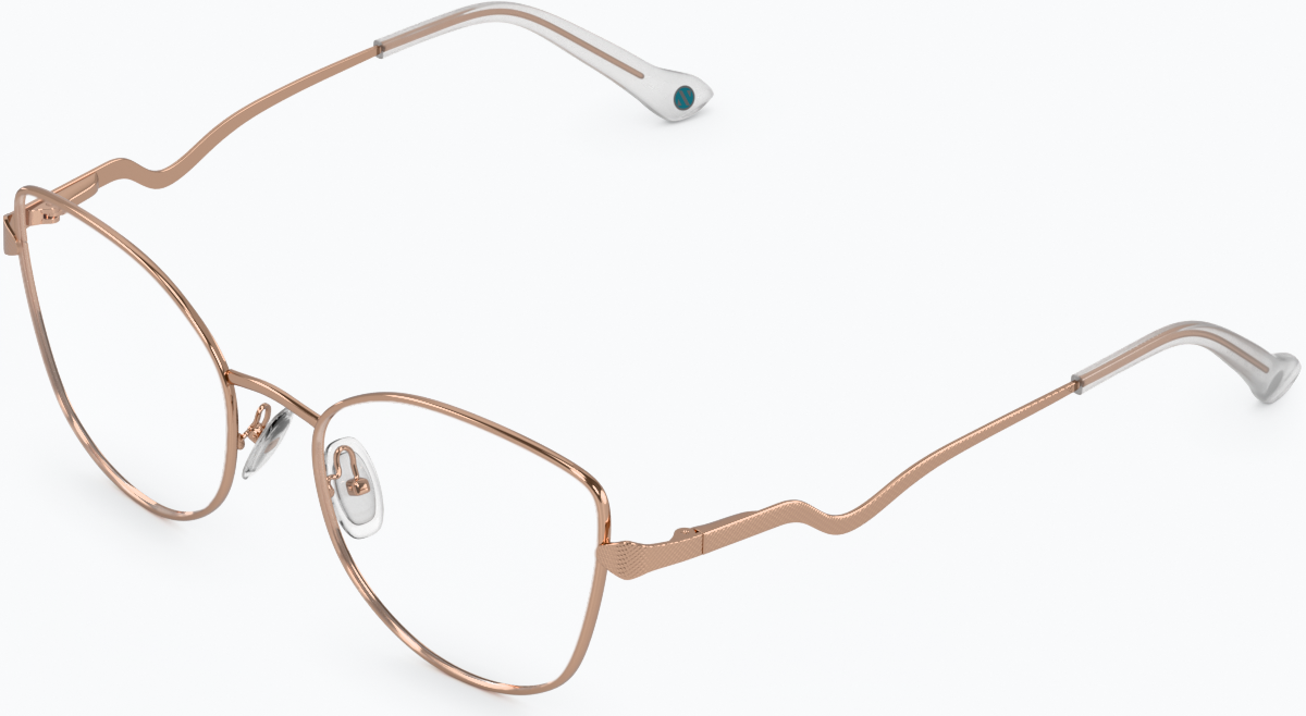 Angle view of Serpent Sage Glasses 3245919 in Rose Gold thumbnail